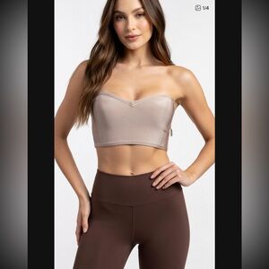 House of CB ‘Talisa’ Beige Bandade Bandeau Small US4/6 $75